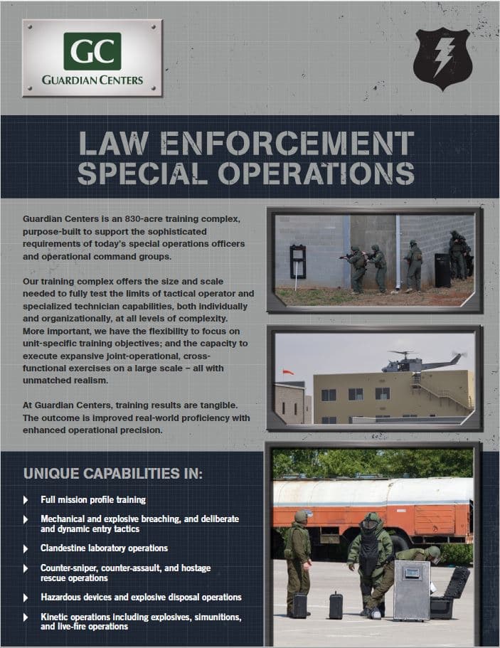 Download our Law Enforcement Capabilities Spec Sheet